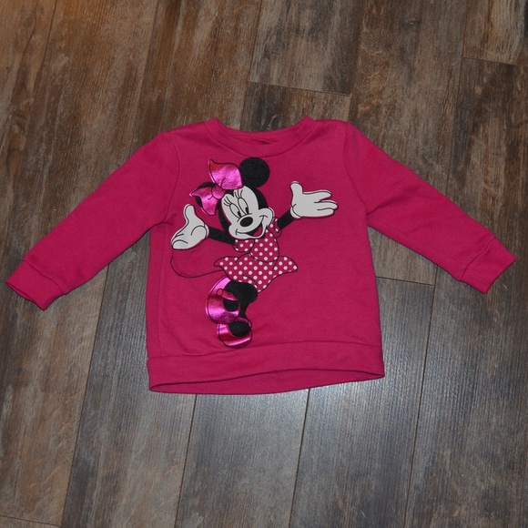 Disney Other - Disney Minnie Mouse Pink Sweatshirt